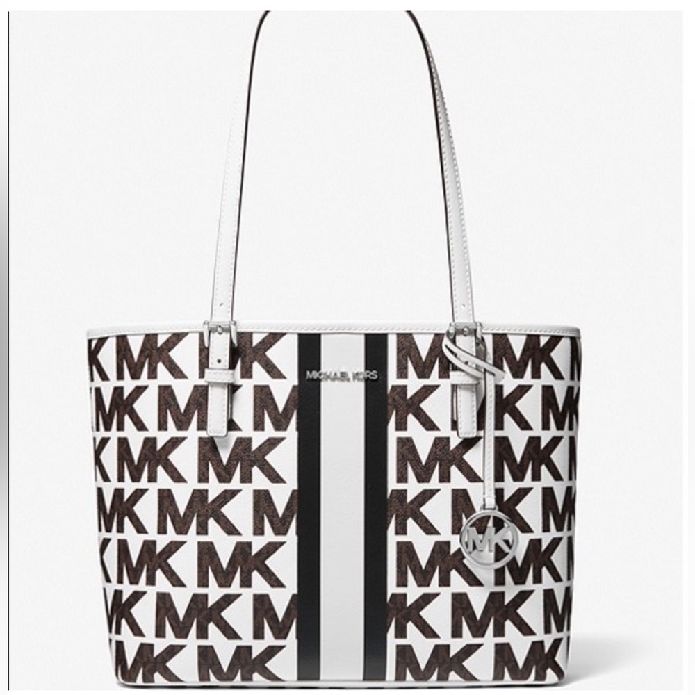 Michael Kors Jet Set Travel Medium Stripe Tote Bag-RELISTing